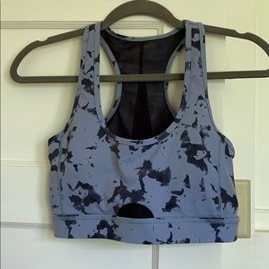 CJLA “Laguna” Mesh Cut Out Sports Bra marbleblue